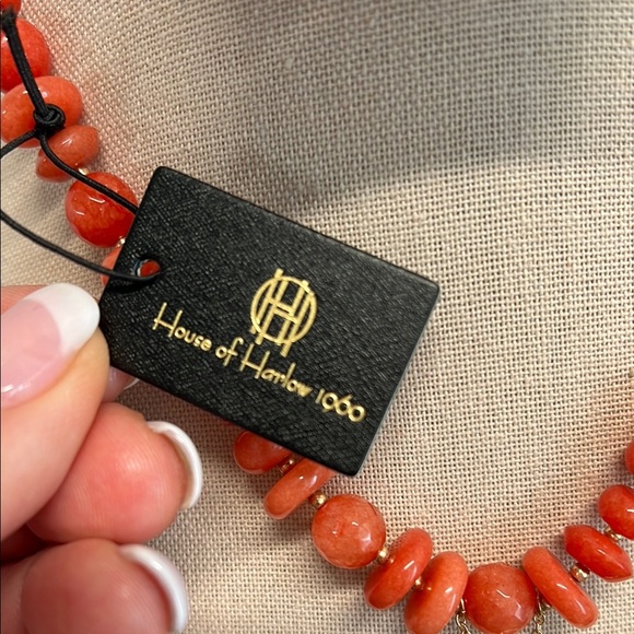 House of Harlow 1960 |🪸 Reconstituted Coral Starfish Statement Necklace ✨ - Picture 3 of 9